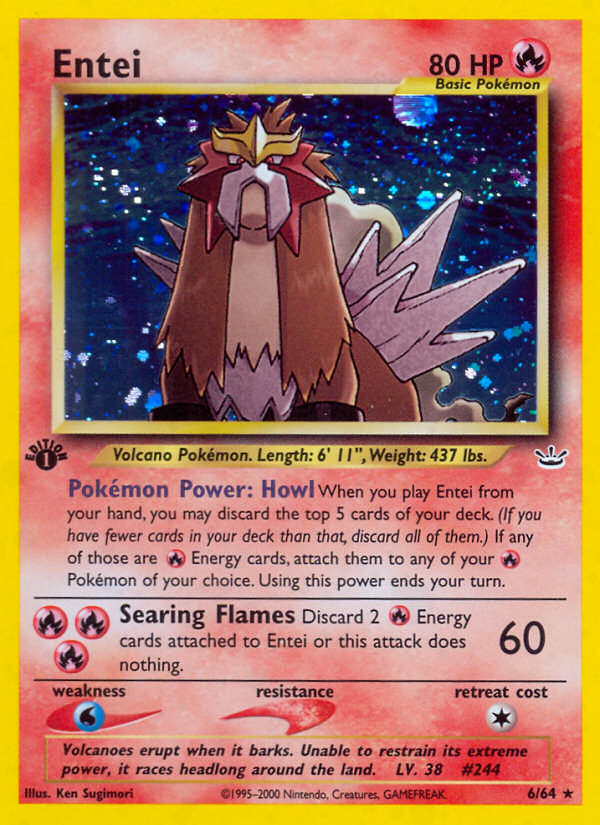 Entei (6/64) [Neo Revelation 1st Edition] | Mindsight Gaming