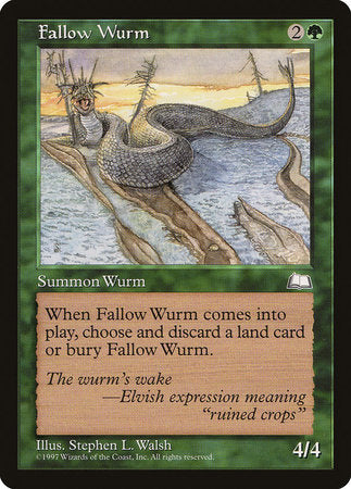 Fallow Wurm [Weatherlight] | Mindsight Gaming