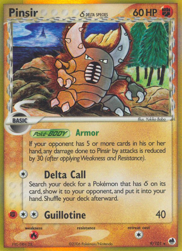 Pinsir (9/101) (Delta Species) [EX: Dragon Frontiers] | Mindsight Gaming