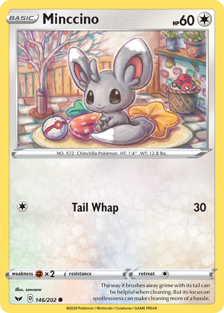 Minccino (146/202) [Sword & Shield: Base Set] | Mindsight Gaming