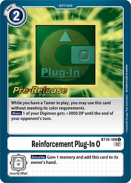 Reinforcement Plug-In 0 [BT10-109] [Xros Encounter Pre-Release Cards] | Mindsight Gaming