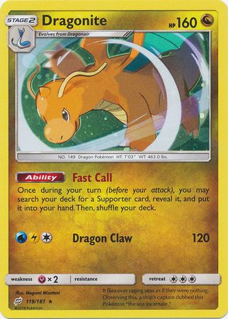 Dragonite (119/181) (Cosmos Holo) [Sun & Moon: Team Up] | Mindsight Gaming