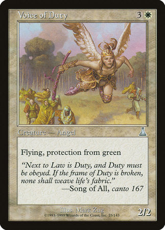 Voice of Duty [Urza's Destiny] | Mindsight Gaming