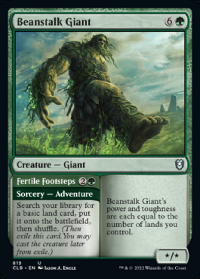 Beanstalk Giant // Fertile Footsteps [Commander Legends: Battle for Baldur's Gate] | Mindsight Gaming