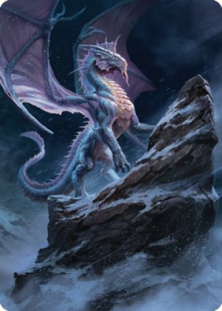 Ancient Silver Dragon Art Card (06) [Commander Legends: Battle for Baldur's Gate Art Series] | Mindsight Gaming