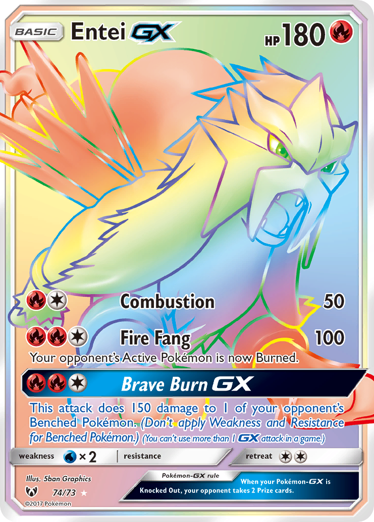 Entei GX (74/73) [Sun & Moon: Shining Legends] | Mindsight Gaming