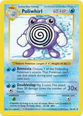 Poliwhirl (38/102) [Base Set Shadowless Unlimited] | Mindsight Gaming