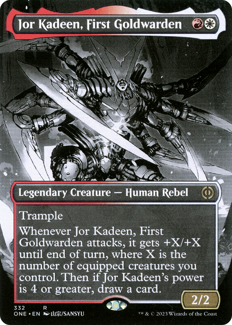 Jor Kadeen, First Goldwarden (Borderless Manga) [Phyrexia: All Will Be One] | Mindsight Gaming