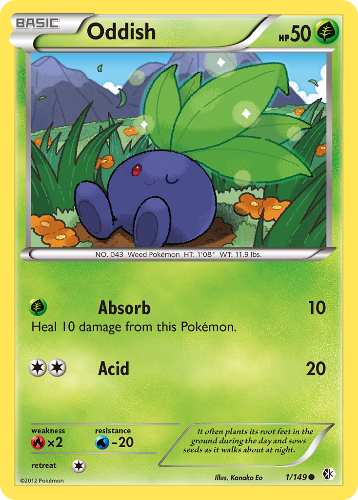 Oddish (1/149) [Black & White: Boundaries Crossed] | Mindsight Gaming