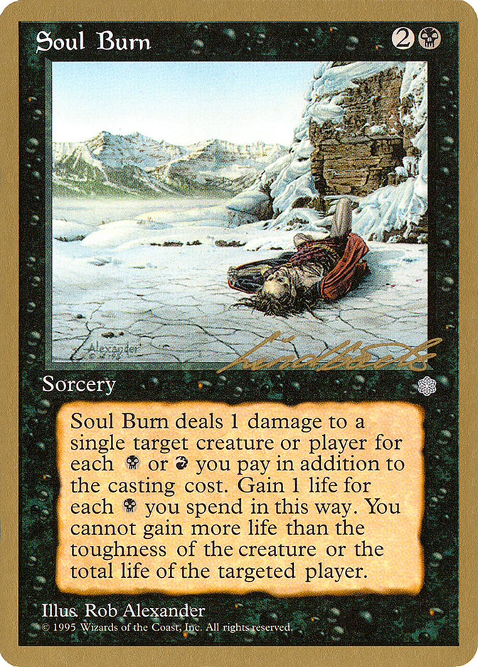 Soul Burn (Leon Lindback) [Pro Tour Collector Set] | Mindsight Gaming