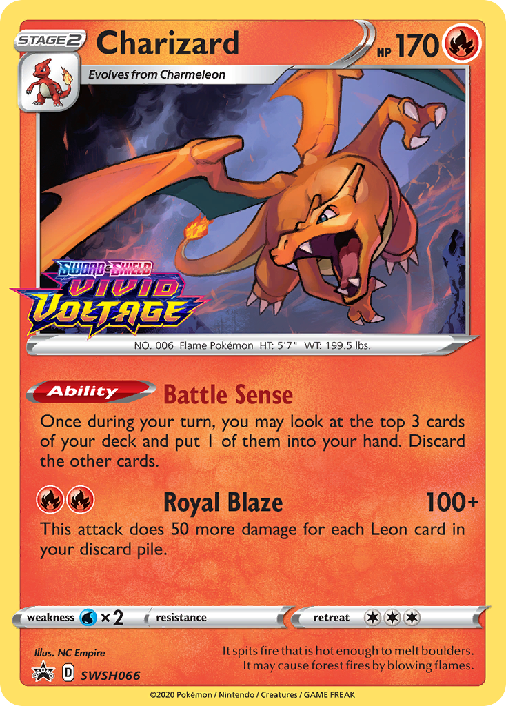 Charizard (SWSH066) (Prerelease Promo) [Sword & Shield: Black Star Promos] | Mindsight Gaming