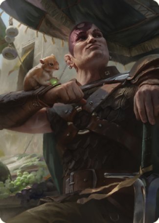 Minsc & Boo, Timeless Heroes Art Card (38) [Commander Legends: Battle for Baldur's Gate Art Series] | Mindsight Gaming