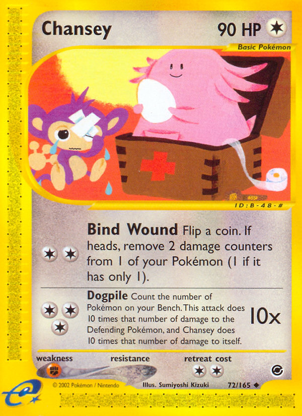 Chansey (72/165) [Expedition: Base Set] | Mindsight Gaming