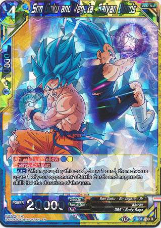 Son Goku and Vegeta, Saiyan Bonds (DB1-089) [Dragon Brawl] | Mindsight Gaming