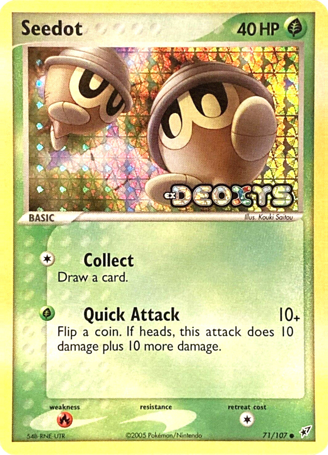 Seedot (71/107) (Stamped) [EX: Deoxys] | Mindsight Gaming