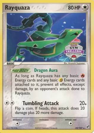 Rayquaza (22/107) (Gym Challenge Promo) [EX: Deoxys] | Mindsight Gaming