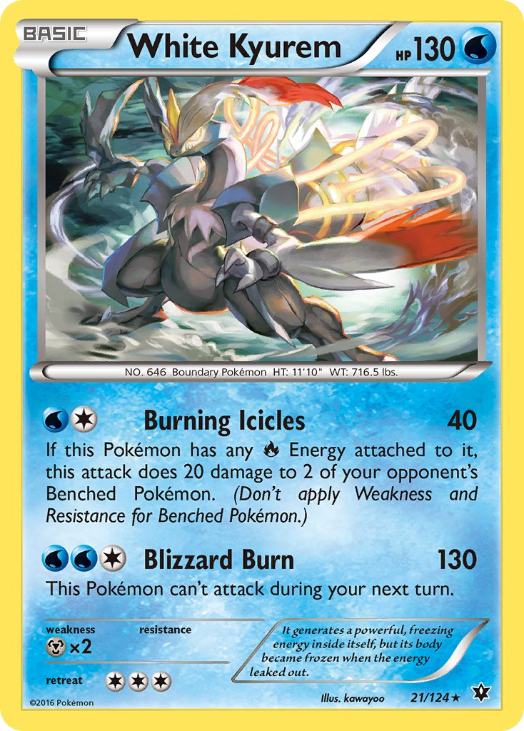 White Kyurem (21/124) (Theme Deck Exclusive) [XY: Fates Collide] | Mindsight Gaming