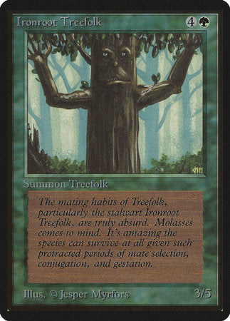 Ironroot Treefolk [Limited Edition Beta] | Mindsight Gaming