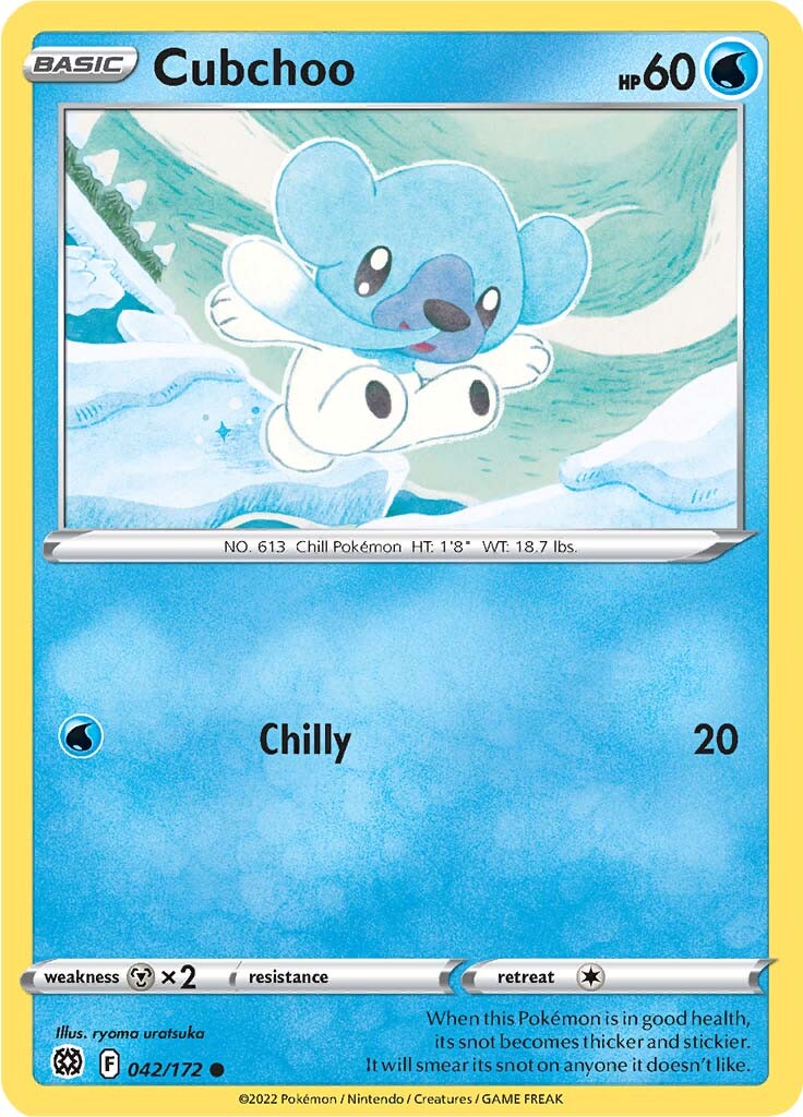 Cubchoo (042/172) [Sword & Shield: Brilliant Stars] | Mindsight Gaming