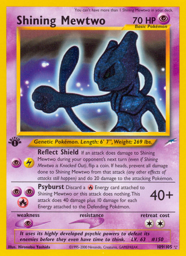 Shining Mewtwo (109/105) [Neo Destiny 1st Edition] | Mindsight Gaming