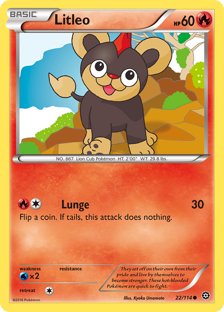 Litleo (22/114) [XY: Steam Siege] | Mindsight Gaming