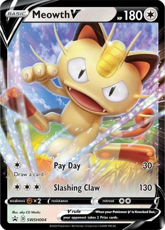 Meowth V (SWSH004) [Sword & Shield: Black Star Promos] | Mindsight Gaming