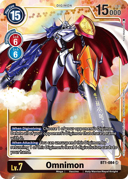 Omnimon [BT1-084] (Alternate Art) [Release Special Booster Ver.1.0] | Mindsight Gaming