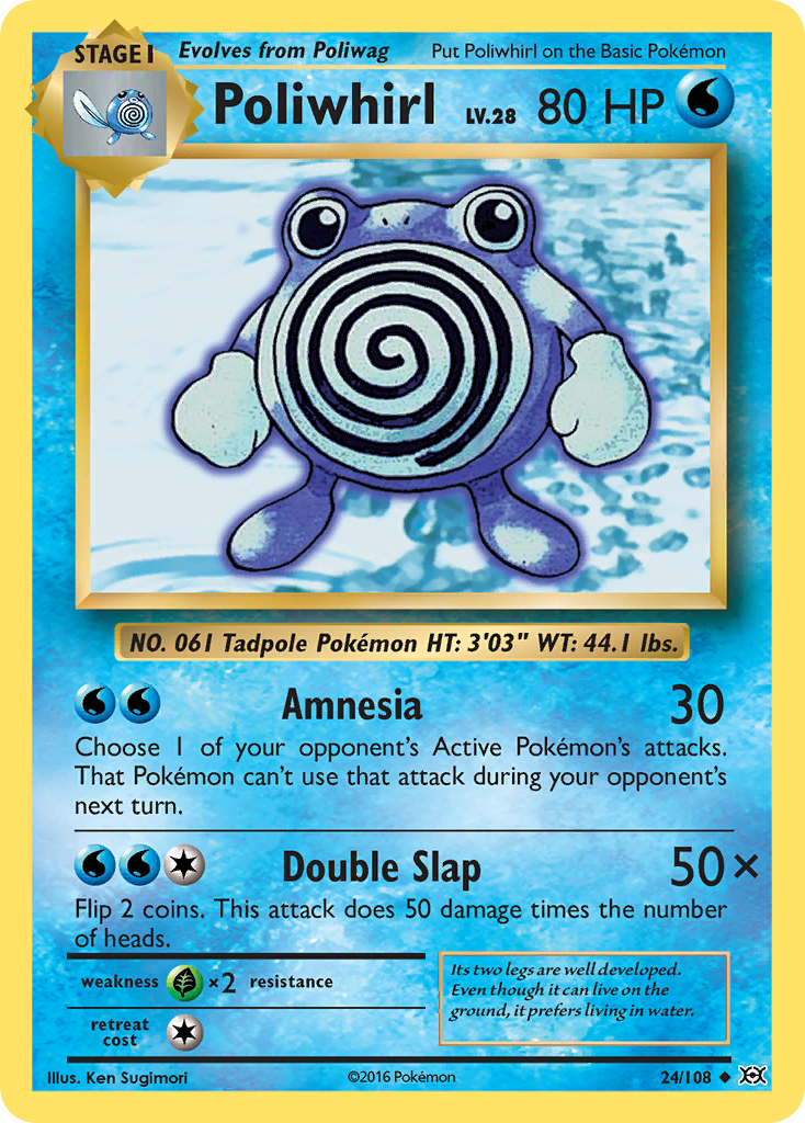 Poliwhirl (24/108) [XY: Evolutions] | Mindsight Gaming