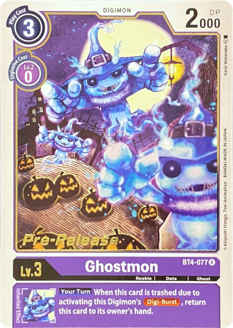 Ghostmon [BT4-077] [Great Legend Pre-Release Promos] | Mindsight Gaming