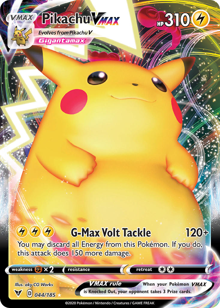 Pikachu VMAX (044/185) [Sword & Shield: Vivid Voltage] | Mindsight Gaming