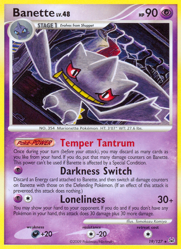 Banette (19/127) [Platinum: Base Set] | Mindsight Gaming