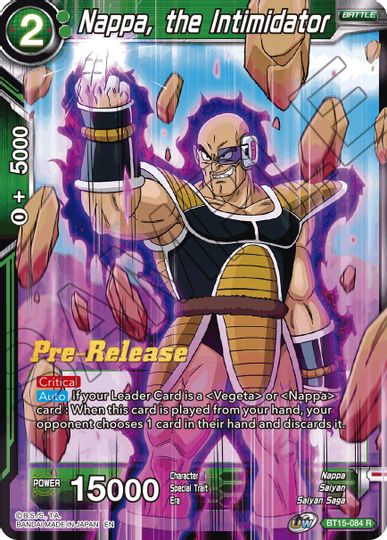 Nappa, the Intimidator (BT15-084) [Saiyan Showdown Prerelease Promos] | Mindsight Gaming