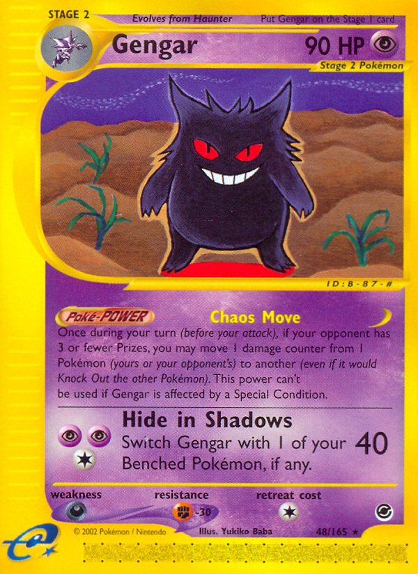 Gengar (48/165) [Expedition: Base Set] | Mindsight Gaming