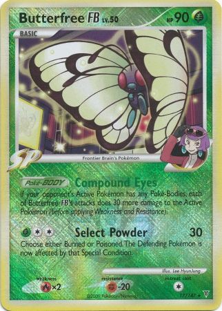 Butterfree FB LV.50 (17/147) (League Promo) [Platinum: Supreme Victors] | Mindsight Gaming