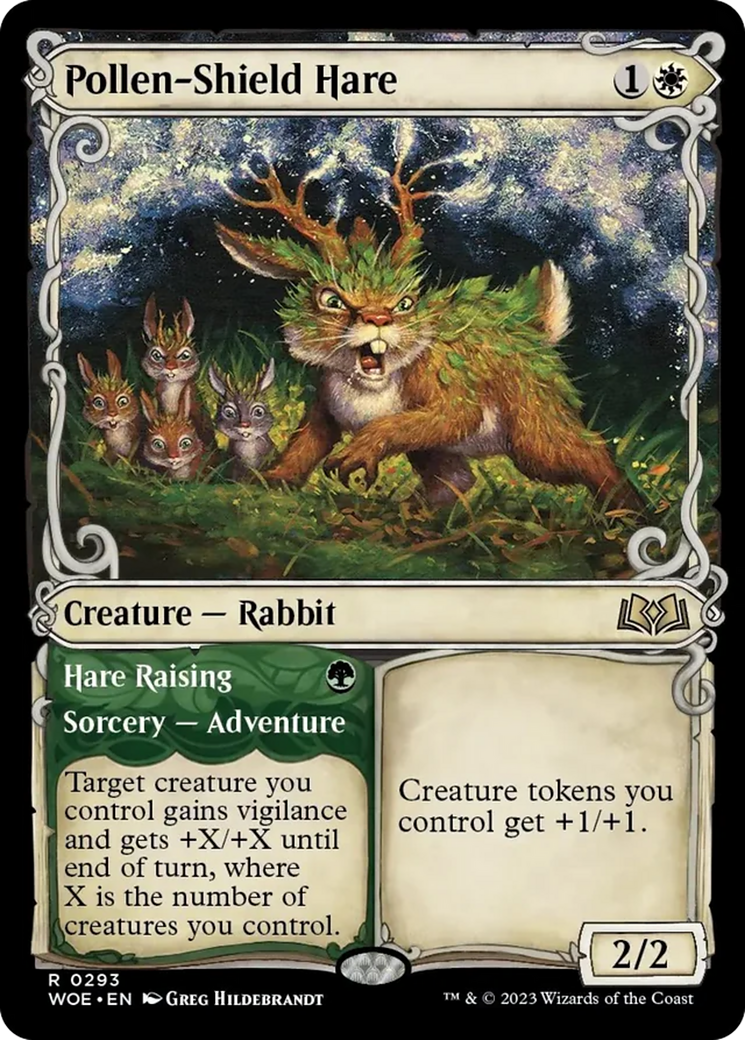 Pollen-Shield Hare // Hare Raising (Showcase) [Wilds of Eldraine] | Mindsight Gaming