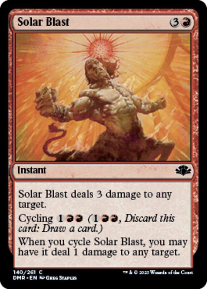 Solar Blast [Dominaria Remastered] | Mindsight Gaming