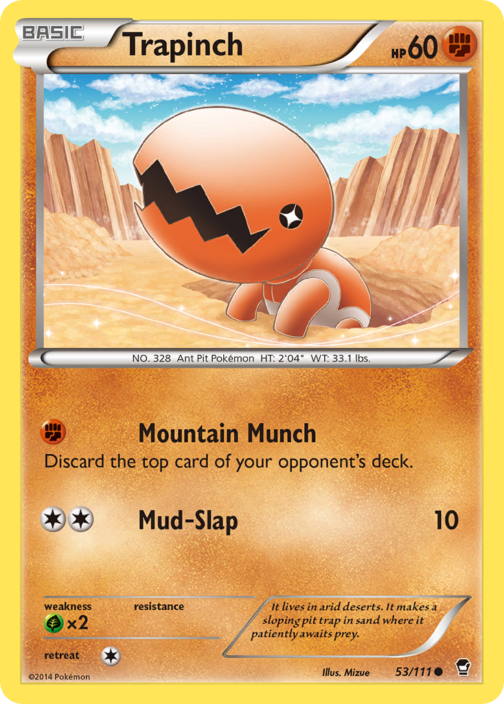 Trapinch (53/111) [XY: Furious Fists] | Mindsight Gaming