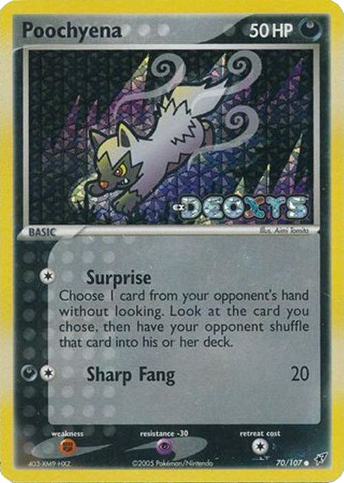 Poochyena (70/107) (Stamped) [EX: Deoxys] | Mindsight Gaming