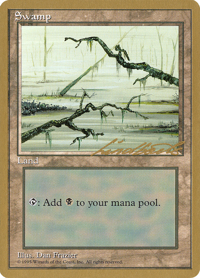 Swamp (ll371) (Leon Lindback) [Pro Tour Collector Set] | Mindsight Gaming