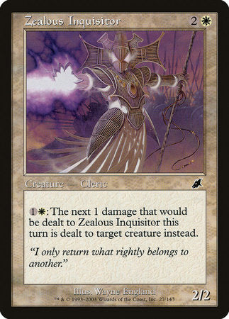 Zealous Inquisitor [Scourge] | Mindsight Gaming