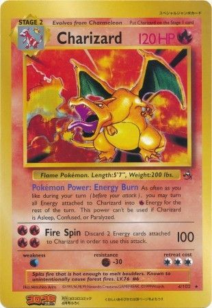 Charizard (4/102) (CoroCoro Promo) (Jumbo Card) [Base Set Unlimited] | Mindsight Gaming