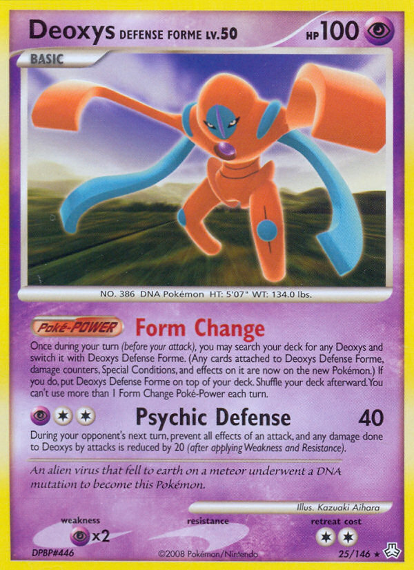 Deoxys Defense Forme (25/146) [Diamond & Pearl: Legends Awakened] | Mindsight Gaming