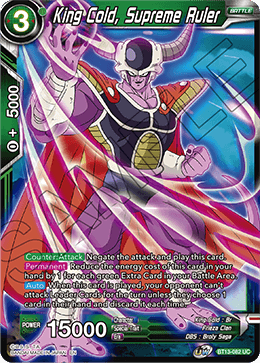 King Cold, Supreme Ruler (Uncommon) [BT13-082] | Mindsight Gaming