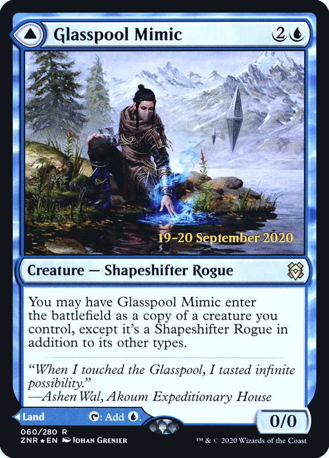 Glasspool Mimic // Glasspool Shore  [Zendikar Rising Prerelease Promos] | Mindsight Gaming