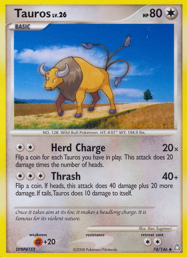 Tauros (74/146) [Diamond & Pearl: Legends Awakened] | Mindsight Gaming