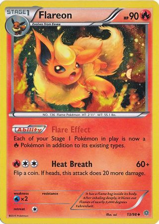 Flareon (13/98) (Cosmos Holo) [XY: Ancient Origins] | Mindsight Gaming