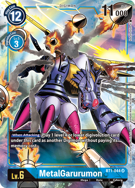 MetalGarurumon [BT1-044] (Alternate Art) [Release Special Booster Ver.1.0] | Mindsight Gaming