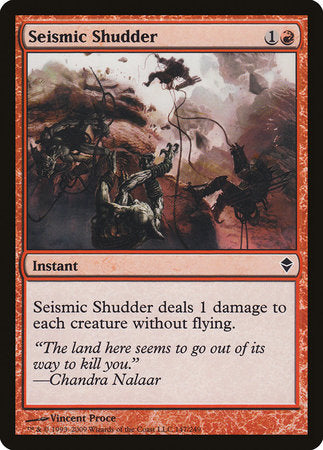 Seismic Shudder [Zendikar] | Mindsight Gaming