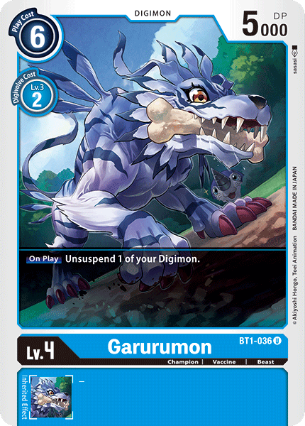 Garurumon [BT1-036] [Release Special Booster Ver.1.0] | Mindsight Gaming