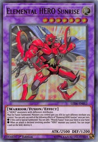 Elemental HERO Sunrise [LED6-EN012] Ultra Rare | Mindsight Gaming